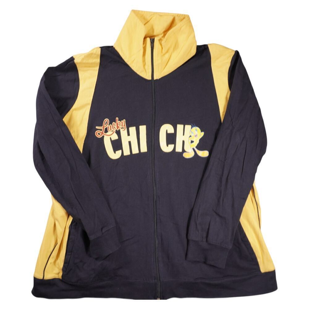 Vintage Looney Tunes “Lucky Chick” Tweety Track Jacket Women’s Large